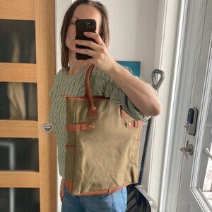 STATUS ANXIETY canvas leather tote